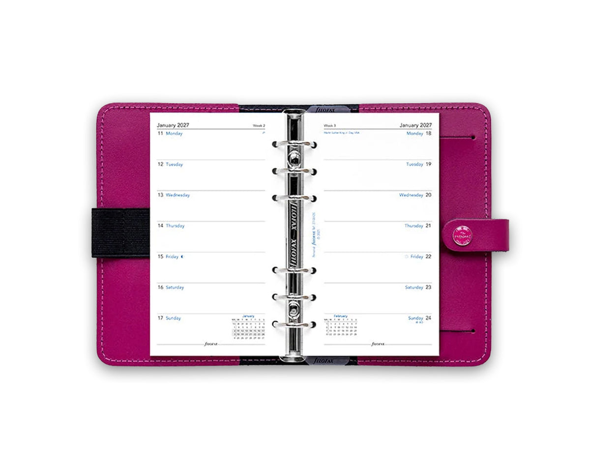 Filofax Personal Week on One Page 2027 Refill