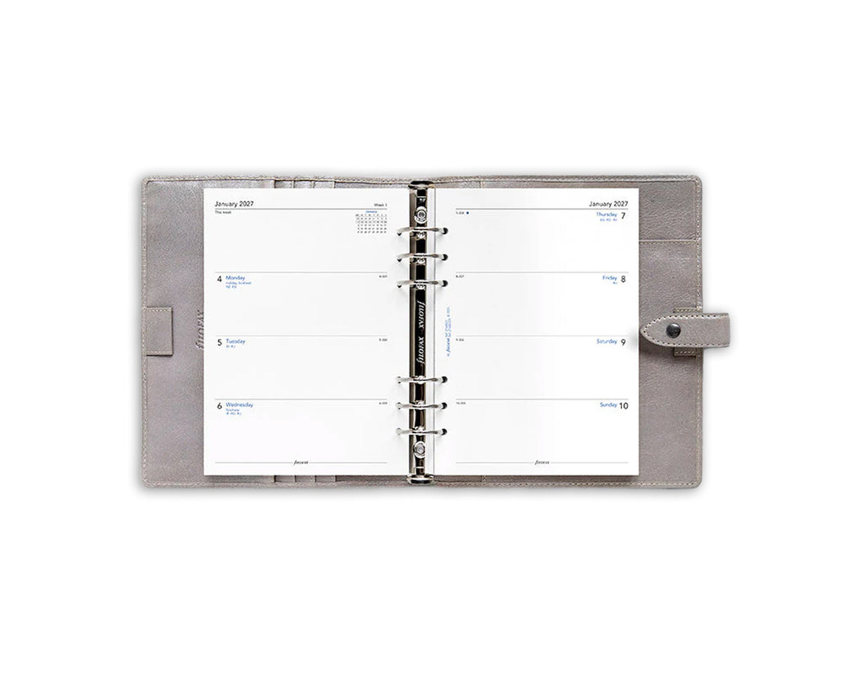Filofax A5 Week On Two Pages 2027 Refill - Recycled Paper