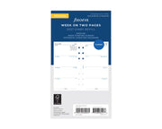 Filofax Personal Week on Two Pages 2027 Starting Sunday Refill