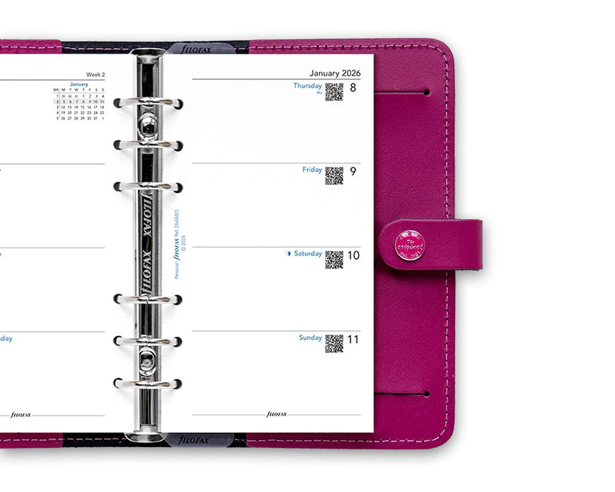 Filofax Personal Week on Two Pages 2026 Refill