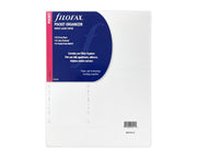 Filofax Pocket Organizer White Laser Paper