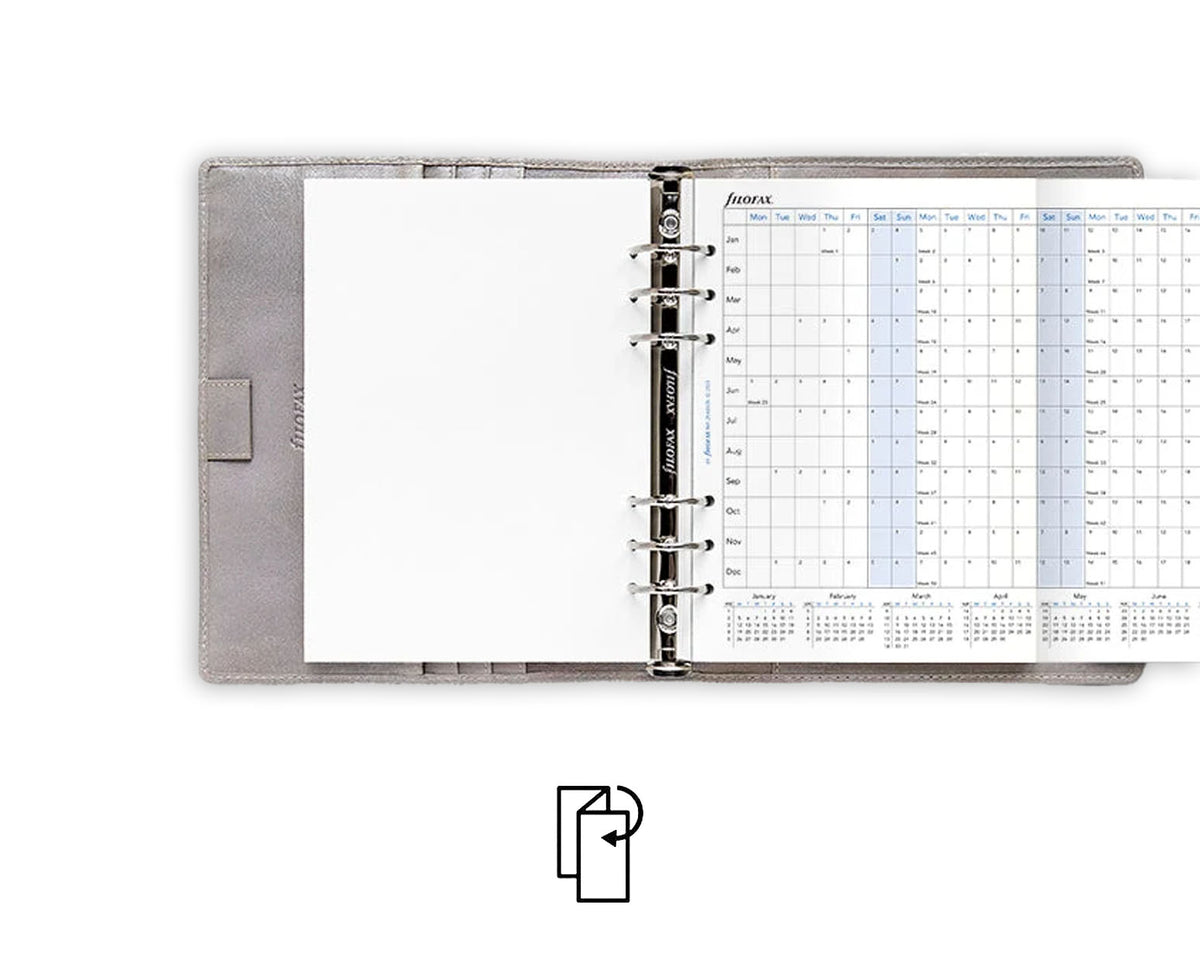 Filofax A5 Horizontal Year Planner 2026 Refill
