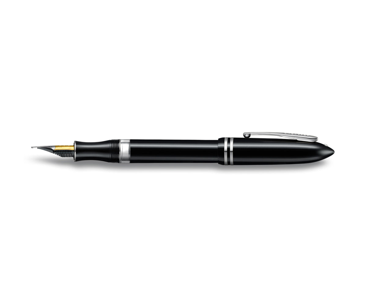 Sheaffer Balance III Black Fountain Pen with Chrome Trim