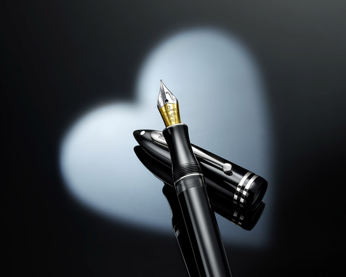 Sheaffer Balance III Black Fountain Pen with Chrome Trim
