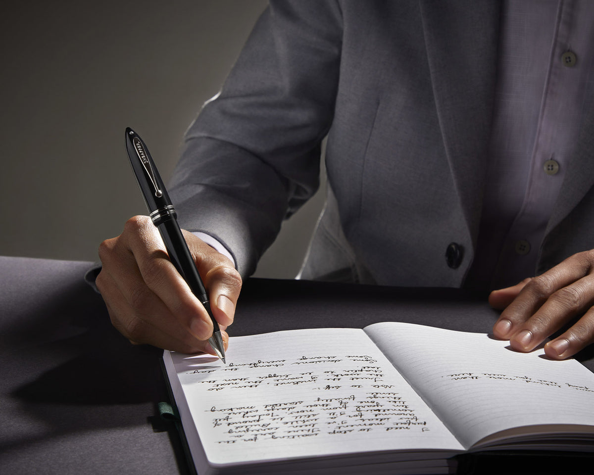 Sheaffer Balance III Black Rollerball Pen with Chrome Trim