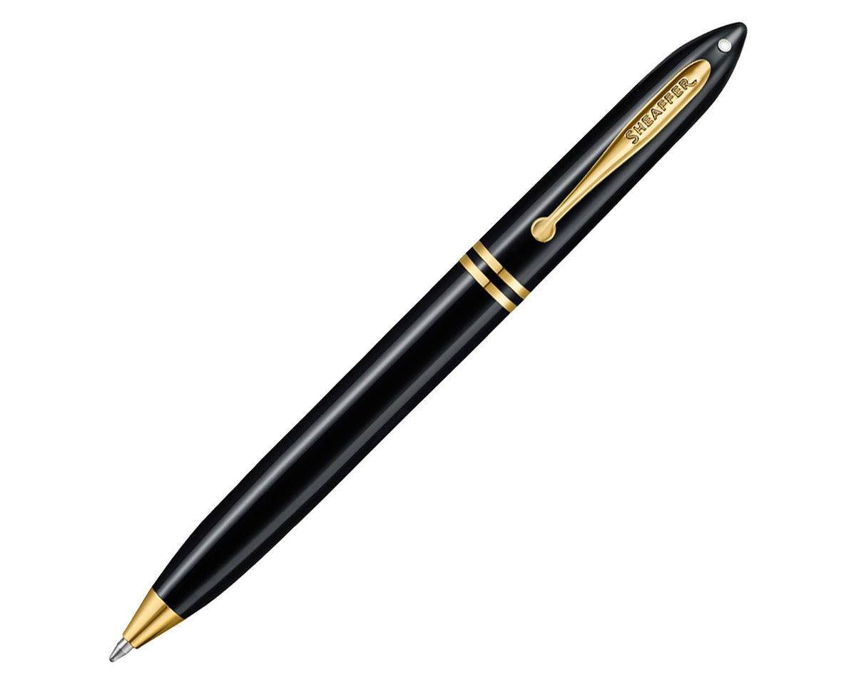 Sheaffer Balance III Black Ballpoint Pen with Gold Trim