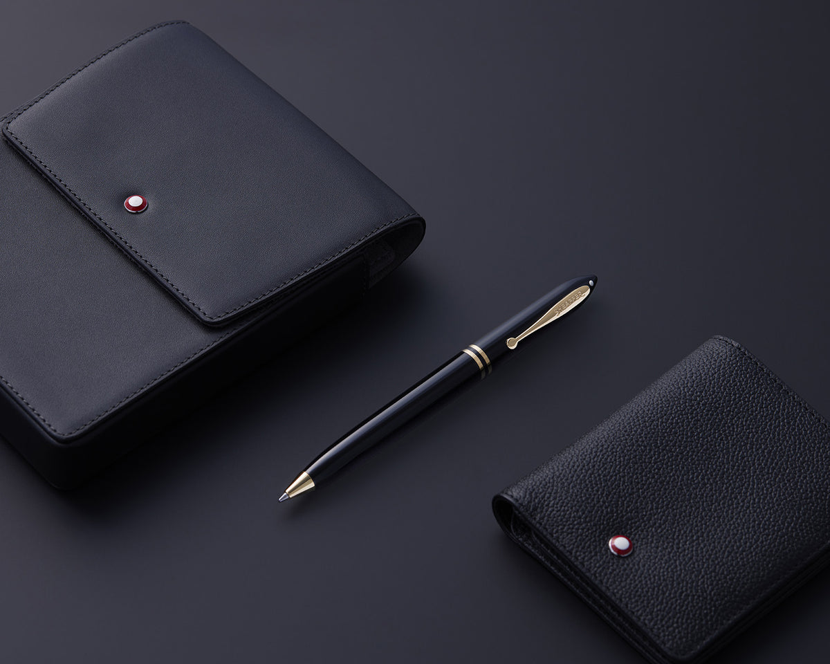 Sheaffer Balance III Black Ballpoint Pen with Gold Trim